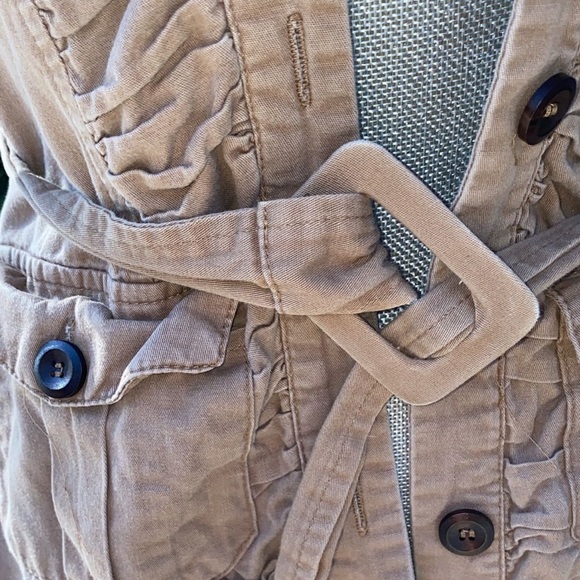 Tan/Brown Rhapsody trench coat - Picture 5 of 6